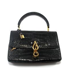 Loewe BORSA CROC SU PALIO DI SU-BLI-ME Nero