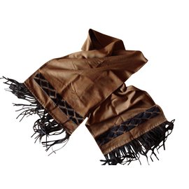 Autre Marque-Vintage Scarf-Brown