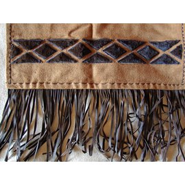 Autre Marque-Foulard Vintage-Marron