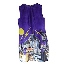 Vestido Versace de seda roxo Roxo