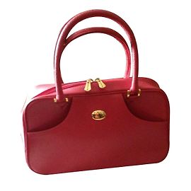 Sac à main Mac Douglas en cuir rouge Rouge