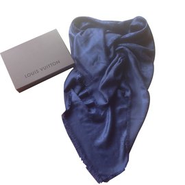 Louis Vuitton-Scarf-Blue
