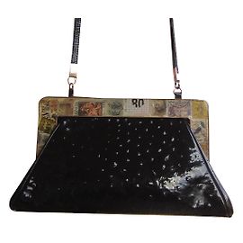 John Galliano Handtasche Schwarz