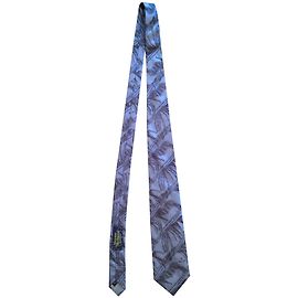 Vivienne Westwood Corbata de seda gris azulada Azul