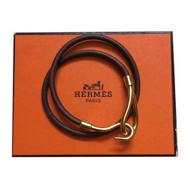Hermès-Bracelet jumbo double tour-Doré