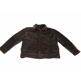 Gap GOAT LEATHER JACKET Brown