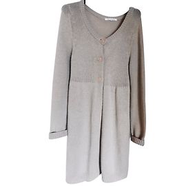 Berenice Strickjacke aus Wolle und Kaschmir Beige Beige