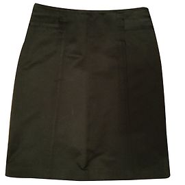 Hugo Boss Sateen terminar saia cocktail preta Preto