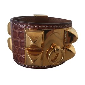 Hermès-Pulsera-Caramelo