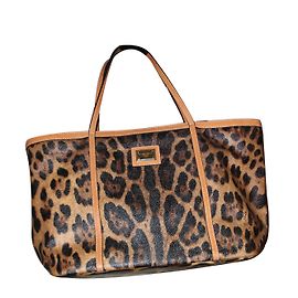 Sac à main Dolce & Gabbana en cuir imprimé léopard Imprimé léopard