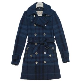 Burberry Brit Cappotto Blu