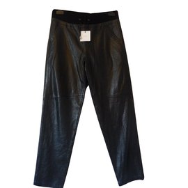 By Zoe-Leather pants-Black