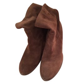 Autre Marque-'Minelli' Ankle Boots-Brown