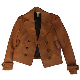 Diane Von Furstenberg Lederjacke Cognac Cognac