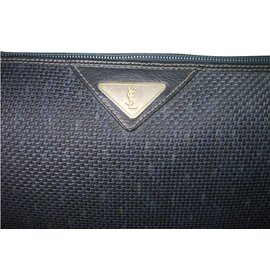 Yves Saint Laurent-Vintage pouch-Blue