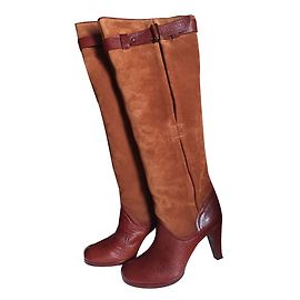 Bottes en cuir Chie Mihara Astrid Marron Taille 37 Marron