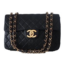 SAC CHANEL CLASSIQUE JUMBO CUIR NOIR Noir