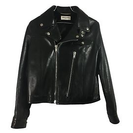 Saint Laurent Leather jacket Black