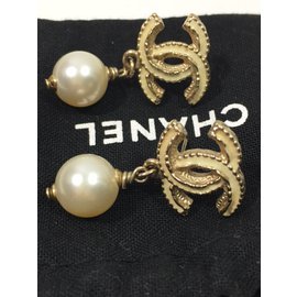 Chanel-Earrings-Beige