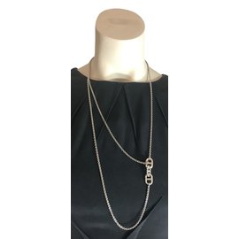Hermès-Necklace-Silvery