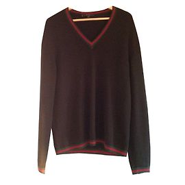 Pull Gucci noir pure laine vierge taille L Noir
