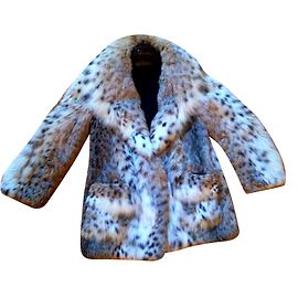 Revillon Lynx coat White Beige Caramel