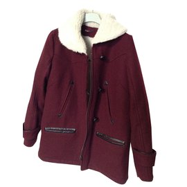 Autre Marque 2 Two Wool Coat Dark Red Dark red