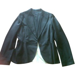 Giacca in cotone nera Yohji Yamamoto Nero