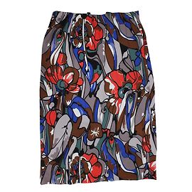 Saia midi Marni com padrão floral em viscose Multicor