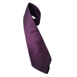 Salvatore Ferragamo-Silk tie-Purple,Prune