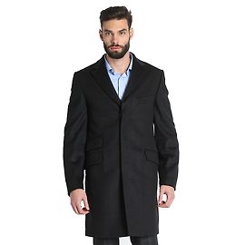 TRUSSARDI COLLECTION BRAND NEW DARK GREY WOOL & CASHMERE COAT Dark grey
