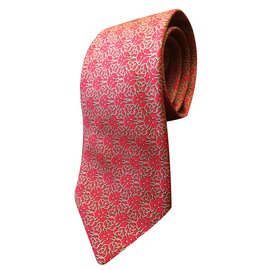 Hermès-Tie-Dark red