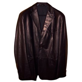 Salvatore Ferragamo-Jacket-Brown