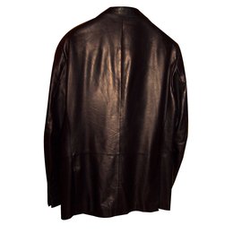 Salvatore Ferragamo-Jacket-Brown