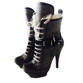 Barbara Bui-Ankle Boots-Grey
