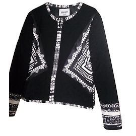 Autre Marque Smash Fleece Jacke Schwarz Weiß Schwarz