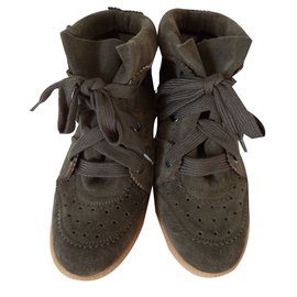 Isabel Marant-Sneakers-Khaki