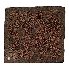 Yves Saint Laurent Bufanda Estampado de leopardo