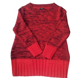 J.Crew Maglione rosso intenso / nero Nero Rosso