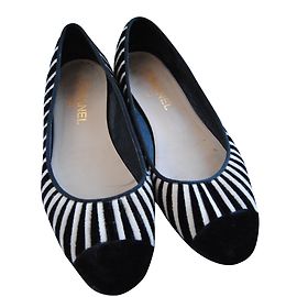 Chanel bailarinas Negro