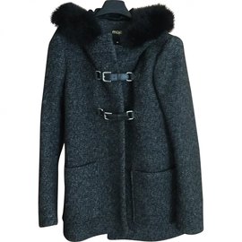 Maje-Coats, Outerwear-Dark grey