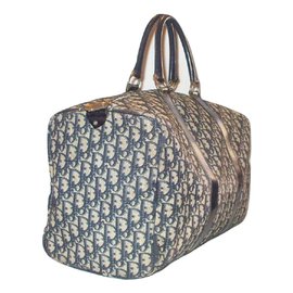 Christian Dior-Vintage travel bag-Blue,Beige