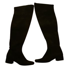 Saint Laurent Bottes Noir