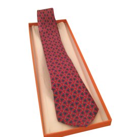 Hermès-Cravates-Multicolore