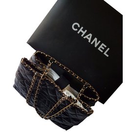 Chanel-sac  petit shopping - edition saint tropez-Noir