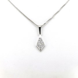 Autre Marque-Pendentif diamant 0,20 ct avec chaine-Argenté