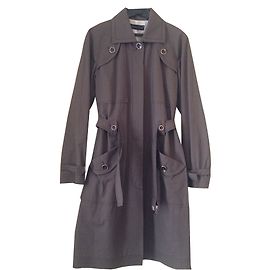 Trench Barbara Bui Taupe em Algodão Taupe