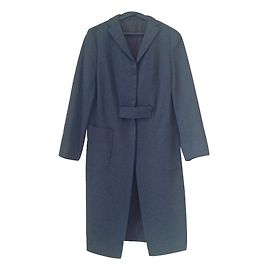 Burberry Prorsum Light Coat Blue Grey Silk Nylon Other