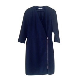 Zapa Black Wool Dress Black