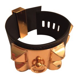 Hermès-Bracelet Collier de Chien-Noir